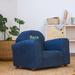 Keet Little-Furniture Personalized Club Chair Wood/Microsuede in Indigo | 18 H x 24 W x 17 D in | Wayfair 103-2-Block -Green