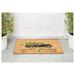 The Holiday Aisle® 29 in. x 17 in. Non-Slip Indoor Outdoor Door Mat Coir in Brown | 29 H x 17 W x 0.6 D in | Wayfair