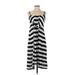French Connection Casual Dress - Midi: Black Stripes Dresses - Women's Size 0