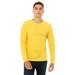 Bella + Canvas 3501CVC CVC Jersey Long-Sleeve T-Shirt in Heather Yellow Gold size Medium | Cotton/Polyester Blend BC3501CVC