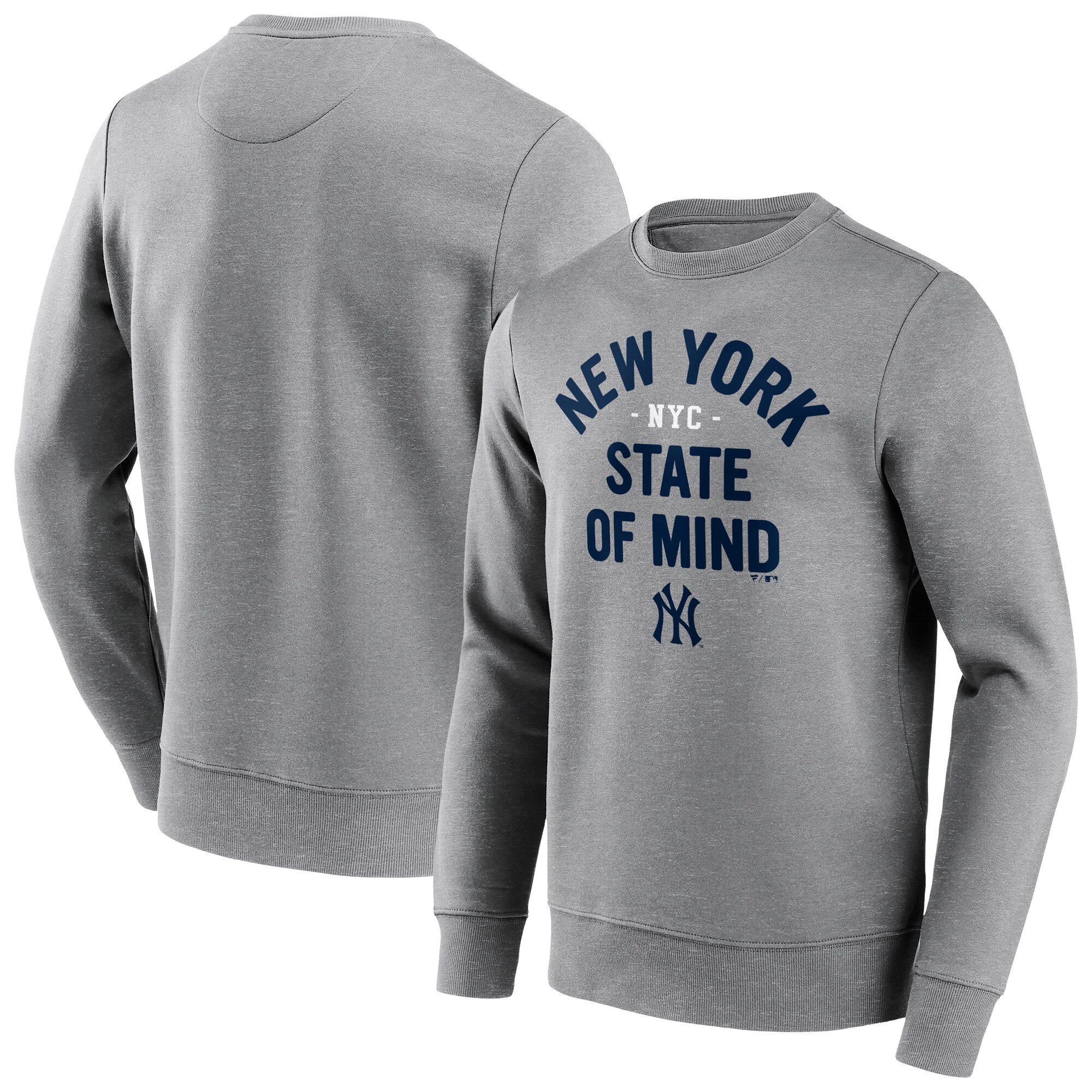 New York Yankees Heater Hometown Graphic Crew Sweatshirt – Sportgrau – Herren Image