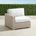 Palermo Left-facing Chair with Cushions in Dove Finish - Rain Aruba - Frontgate