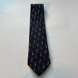 Polo By Ralph Lauren Accessories | 100% Silk Golf Themed Necktie | Color: Blue | Size: Os