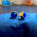 Kate Spade Jewelry | Kate Spade New York Stud Earrings | Color: Blue/Gold | Size: Os