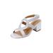 Women's The Dorothy Sandal by Comfortview in Silver (Size 11 M)