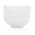 WANWY Pure White Bone China Bowl Set of 4 Sets, Cereal, Salad, Dessert, Rice, Soup - Oven Safe/Dishwasher Safe, White (Size : 5 inches)