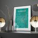 17 Stories Bordeaux France City Map - Unframed Graphic Art Set Paper in Blue/Green | 17 H x 11 W x 0.05 D in | Wayfair