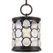 Dakota Fields Lacure 1 - Light Lantern Square/Rectangle Pendant, Glass in Black | 8.5 H x 8.5 W x 5 D in | Wayfair F3326C224C6443D98A986BD600991F42