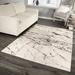 Gray 130 x 94 x 0.55 in Area Rug - Orren Ellis Tambet Abstract Soft White Stain Resistant Area Rug Polypropylene | 130 H x 94 W x 0.55 D in | Wayfair