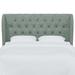 Birch Lane™ Tomey Wingback Headboard Upholstered/Linen | 55 H x 13 D in | Wayfair 9DE5C45ED2AE44BEADE2F9C4CF75FB77