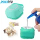 Brosse de bain en silicone souple pour animaux de compagnie shampooing massage peigne pour chiot