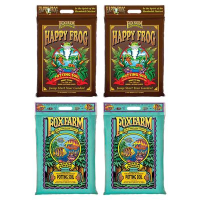 FoxFarm Happy Frog Nutrient and Ocean Forest Garden Potting Soil Mix (2 Pack) - 14