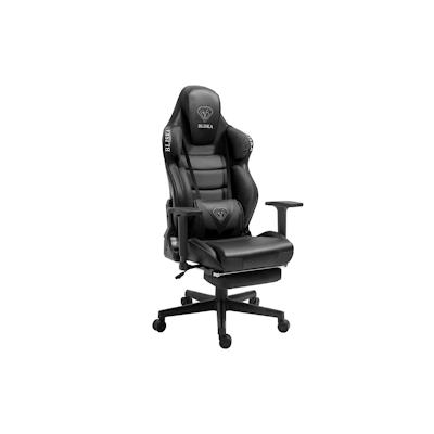 TRISENS Chair Racing Chefsessel mit Sportsitz und ergonomsichen 4D-Armlehnen Schreibtischstuhl Drehstuhl Schwarz Image