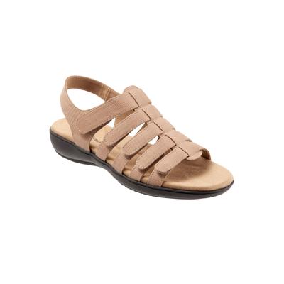 Wide Width Women's Tiki Sandal by Trotters in Sand (Size 10 W)