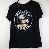 Disney Tops | Disney Mickey Mouse Black T-Shirt Juniors Xl | Color: Black | Size: Xlj