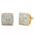 Kate Spade Jewelry | Kate Spade Glitter Crystal Square Stud Earrings | Color: Gold/Silver | Size: Os