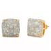 Kate Spade Jewelry | Kate Spade Glitter Crystal Square Stud Earrings | Color: Gold/Silver | Size: Os