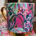 Lilly Pulitzer Dining | Lilly Pulitzer "I'm Feline Fine" Mug - New | Color: Green/Pink | Size: 12 Oz