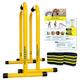 Lebert Fitness Dip Bar Stand – Original Equalizer Total Body Strengthener Pull Up Bar Home Gym Übungsgerät Dipping Station – Hip Resistance Band, Trainingsanleitung und Online Gruppe – gelb