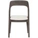 Bernhardt Corfu Patio Dining Side Chair w/ Cushion Wood/Metal in Brown/Gray | 33.88 H x 20.63 W x 23.69 D in | Wayfair X02547X_6070-002