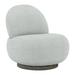 Bernhardt Caicos Swivel Patio Chair w/ Cushions Wood in Gray | 30.5 H x 29 W x 33 D in | Wayfair O9303S_6032-010