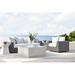 Bernhardt Capri Swivel Patio Chair w/ Cushions Wicker/Rattan in Gray | 25.5 H x 41 W x 38 D in | Wayfair OP1012S_6503-010