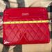 Coach Cell Phones & Accessories | Coach Patient Leather Zip Tablet Case With Pink Satin Lining | Color: Red | Size: Os