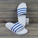 Adidas Shoes | Adidas Originals Men's Adilette Slides Sandals White Blue | Color: Blue/White | Size: Various