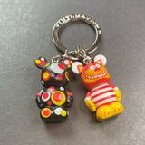 Disney Other | Disney’s Vinylmation Keychain Cheshire Cat And Polka Dot Mickey Mouse | Color: Green/Yellow | Size: Os