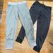 Adidas Bottoms | Adidas Girls Sweatpants - 2 Pair - One Gray One Black - Size 7/8 Small | Color: Black/Gray | Size: Sg