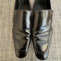 Gucci Shoes | Men’s “Gucci” Black Leather Slip-On Shoes | Color: Black | Size: 8.5