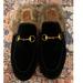 Gucci Shoes | Gucci Princetown Black Velvet Fur Mule | Color: Black | Size: 38