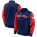 Men's Fanatics Branded Navy/Red Boston Red Sox Iconic Record Holder Full-Zip Lightweight Windbreaker Bomber Jacket