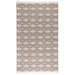 White 36 x 24 W in Area Rug - Villa by Classic Home Saugatuck Rectangle Geometric Handmade Area Rug in Tan/Ivory | 36 H x 24 W in | Wayfair