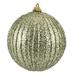 Northlight Seasonal 4" Glitter Shatterproof Christmas Ball Ornament Plastic in Green | 4 H x 4 W x 4 D in | Wayfair NORTHLIGHT TR92581