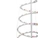 Northlight Seasonal 3ft Lighted Spiral Cone Tree Outdoor Christmas Decoration Multi Lights Plastic in White | 32 H x 13 W x 13 D in | Wayfair