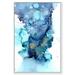 Wrought Studio™ 'Whitney' Framed Watercolor Painting Print on Canvas in White | 36 H x 24 W x 1.5 D in | Wayfair EA5B3B174DA64325A98E22A93E15CECE