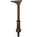 Architectural Mailboxes Elevado 53" H In-Ground Decorative Post Steel in Brown | 53 H x 7.83 W x 13.15 D in | Wayfair 7517RZ-10