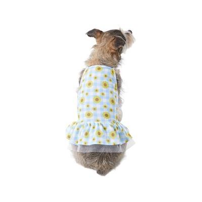 Frisco Sunflower Gingham Dog & Cat Dress, XX-Large
