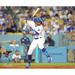 Chris Taylor Los Angeles Dodgers Unsigned Batting at Dodger Stadium Photograph