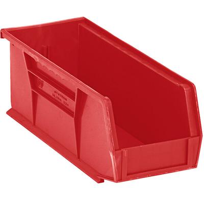 Quantum 10 7/8" x 4 1/8" x 4" Red Hanging Bin QUS224RD
