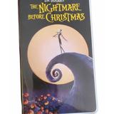 Disney Office | Disney The Nightmare Before Christmas Journal Book Vhs Style Christmas Gift | Color: White/Silver | Size: Os