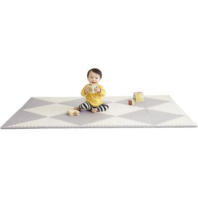 Skip Hop Playspot Geo Interlocking Foam Tiles - Grey / Cream