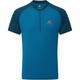 Mountain Equipment Herren Nava Zip T-Shirt (Größe L, blau)