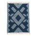 5x7 Hand Woven Outdoor Rug, Indigo Blue by National Tree Company - 7 ft