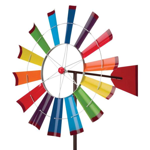 Regal Art & Gift 13161 - 26 Windmill Spinner - Rainbow Wind Spinners