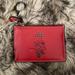 Coach Bags | Coach Disney X Minnie Mouse Card Case With Keychain. Nwt | Color: Black/Red | Size: Os