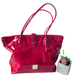 Dooney & Bourke Bags | Dooney And Bourke Cindy Medium Tote Bag Hot Pink Patent Leather Shopper Purse | Color: Brown/Pink | Size: Os