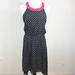 Anthropologie Dresses | Lilka Anthropologie Sleeveless, Black And Beige Polka Dot Dress. Size L | Color: Black/Red | Size: L