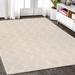 White 165 x 117 x 0.25 in Area Rug - Pasargad Edgy Tufted Wool/Silk Ivory Area Rug Silk/Wool | 165 H x 117 W x 0.25 D in | Wayfair PVNY-19 10x14